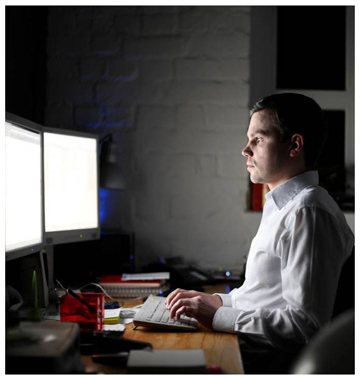 This is not Mark Bradford. This is a clip art representation of how Mark Bradford looks when he is optimizing your website using his First Page SEO Search Engine Optimization Process